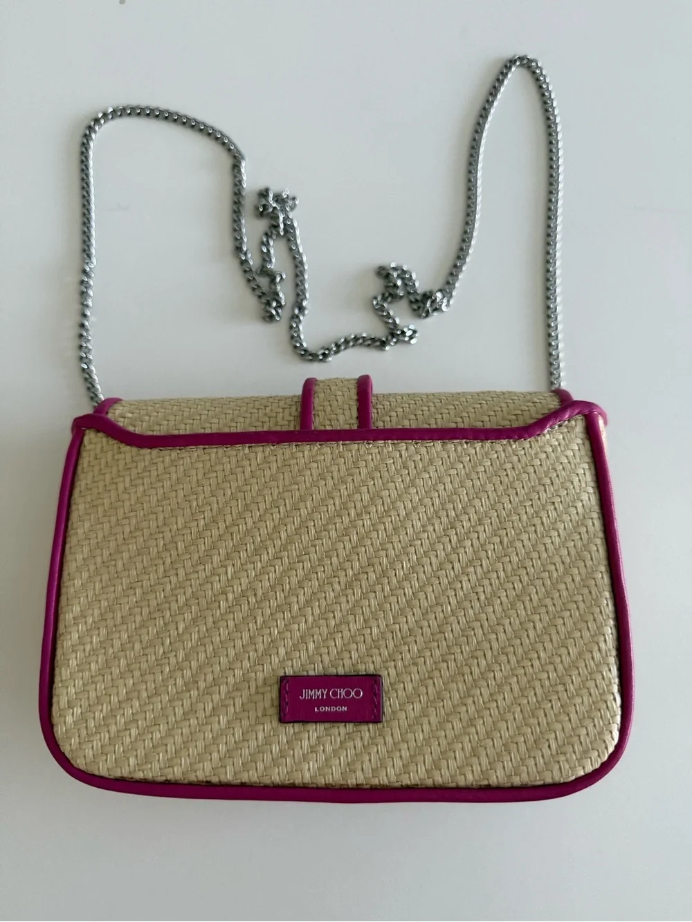 Jimmy Choo Raffia Crossbody Bag
